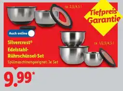 Lidl Silvercrest Edelstahl-Rührschüssel-Set Angebot