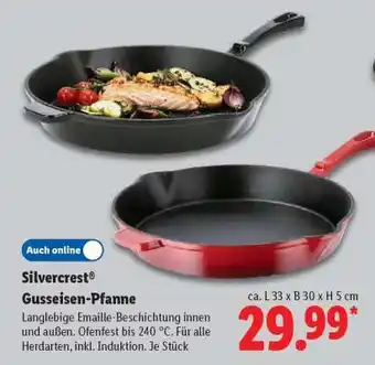 Lidl Silvercrest Gusseisen-Pfanne Angebot