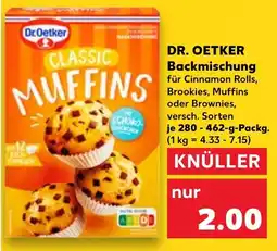 Kaufland DR. OETKER Backmischung Angebot