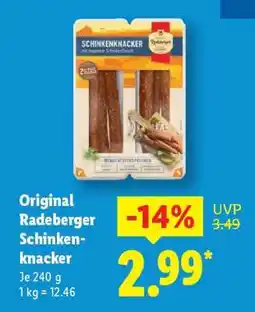 Lidl Original Radeberger Schinkenknacker Angebot