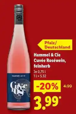 Lidl Hammel & Cie Cuvée Roséwein, feinherb Angebot