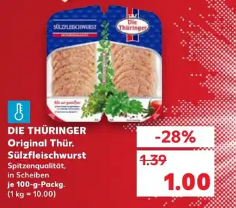 Kaufland DIE THÜRINGER Original Thür. Sülzfleischwurst Angebot