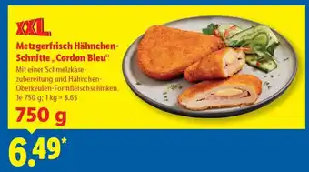 Lidl Metzgerfrisch Hähnchen-Schnitte „Cordon Bleu“ Angebot