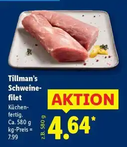 Lidl Tillman’s Schweinefilet Angebot