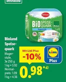 Lidl Bioland Speisequark Angebot