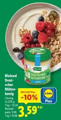 Lidl Bioland Deutscher Blütenhonig Angebot