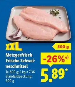 Lidl Metzgerfrisch Frische Schweineschnitzel Angebot
