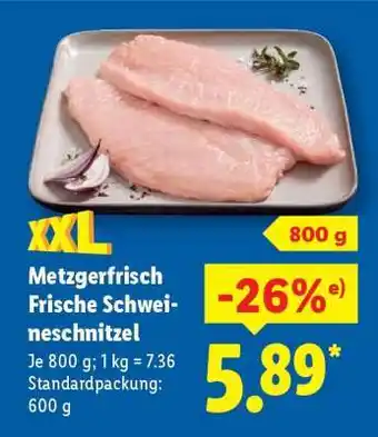 Lidl Metzgerfrisch Frische Schweineschnitzel Angebot