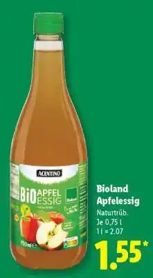 Lidl Bioland Apfelessig Angebot