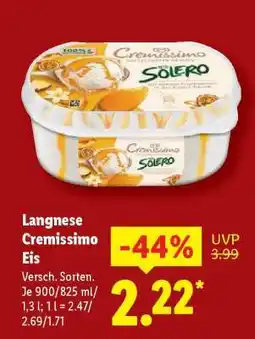 Lidl Langnese Cremissimo Eis Angebot
