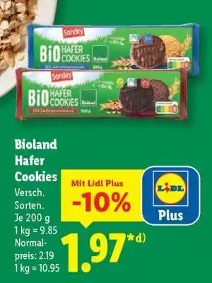 Lidl Bioland Hafer Cookies Angebot
