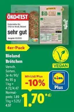 Lidl Bioland Brötchen Angebot