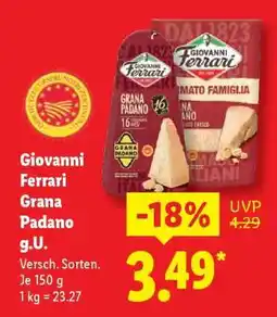 Lidl GIOVANNI FERRARI Grana Padano g. U Angebot