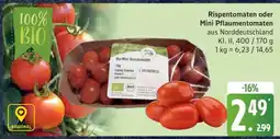 Edeka Rispen- oder Mini Pflaumentomaten Angebot