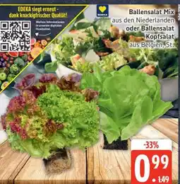 Edeka Ballensalat Mix oder Ballensalat Kopfsalat Angebot