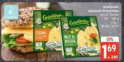 Edeka Grünländer Deutscher Schnittkäse Angebot