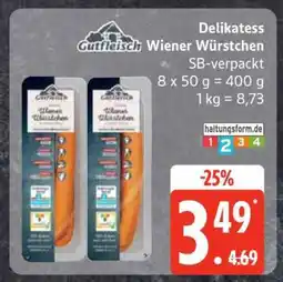 Edeka Delikatess Wiener Würstchen Angebot
