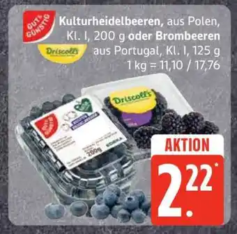 Edeka Kulturheidelbeeren oder Brombeeren Angebot