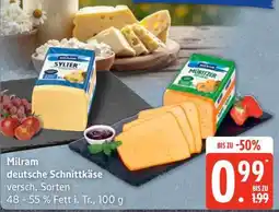 Edeka Milram deutsche Schnittkäse Angebot