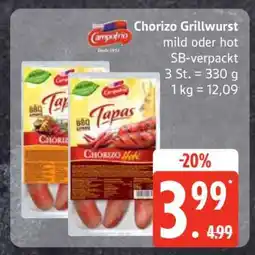 Edeka Chorizo Grillwurst Angebot