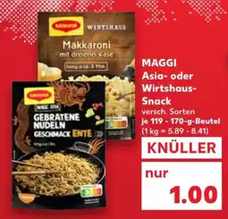 Kaufland MAGGI Asia- oder Wirtshaus- Snack Angebot