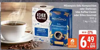 Edeka Mövenpick Edle Komposition oder Darboven Idee Kaffee Classic oder Eilles Gourmet Angebot
