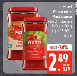 Edeka Mutti Pesto oder Pastasauce Angebot