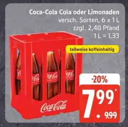 Edeka Coca-Cola Cola oder Limonaden Angebot