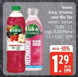 Edeka Volvic Juicy, Vitamin oder Bio Tee Angebot