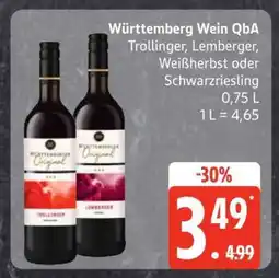 Edeka Württemberg Wein QbA Angebot