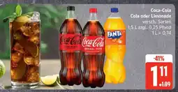 Edeka Coca-Cola Cola oder Limonade Angebot