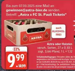 Edeka Astra oder Holsten Angebot