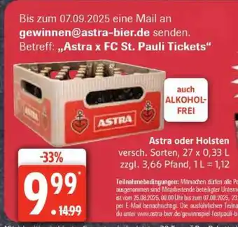 Edeka Astra oder Holsten Angebot