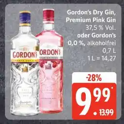Edeka Gordon’s Dry Gin, Premium Pink Gin Angebot