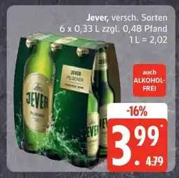 Edeka Jever, versch. Sorten Angebot