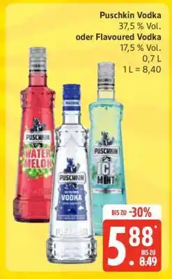 Edeka Puschkin Vodka oder Flavoured Vodka Angebot