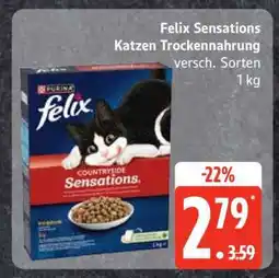 Edeka Felix Sensations Katzen Trockennahrung Angebot