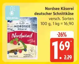 Edeka Nordsee Käserei deutscher Schnittkäse Angebot