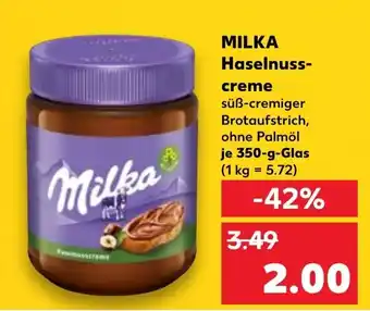 Kaufland MILKA Haselnuss- creme Angebot