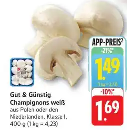 Edeka Gut & Günstig Champignons weiß Angebot