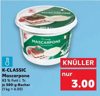 Kaufland K-CLASSIC Mascarpone Angebot