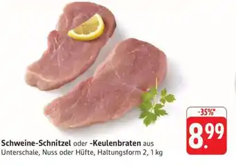 Edeka Schweine-Schnitzel oder -Keulenbraten Angebot