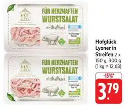 Edeka Hofglück Lyoner in Streifen Angebot