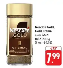 Edeka Nescafé Gold, Gold Crema auch Gold mild Angebot