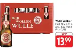 Edeka Wulle Vollbier Hell Angebot