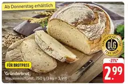 Edeka Gründerbrot Angebot