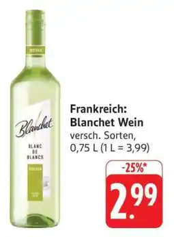 Edeka Frankreich: Blanchet Wein Angebot
