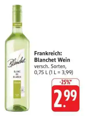 Edeka Frankreich: Blanchet Wein Angebot