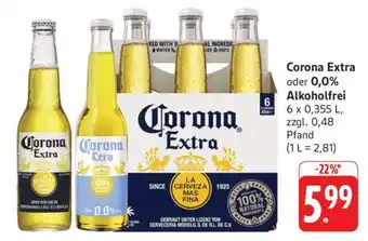 Edeka Corona Extra oder 0,0% Alkoholfrei Angebot