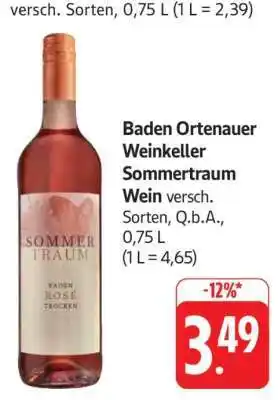Edeka Baden Ortenauer Weinkeller Sommertraum Wein Angebot
